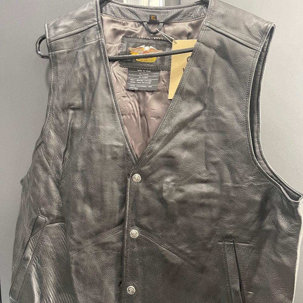 Harley Davidson leather vest